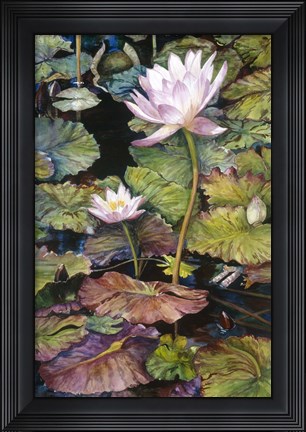 Framed Water Lilies Print