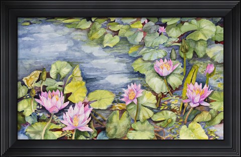 Framed Lily Pond Print