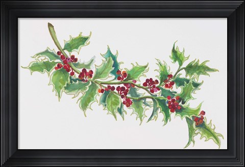 Framed Holly Print