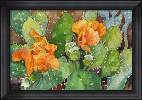 Framed Blossoming Cactus Print