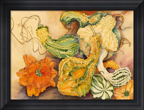 Framed Fall Gourds Print