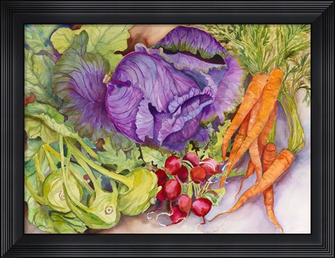 Framed Fall Vegetables Print
