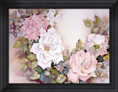 Framed Last Rose Of Summer Print