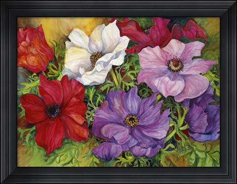 Framed Anemones Print