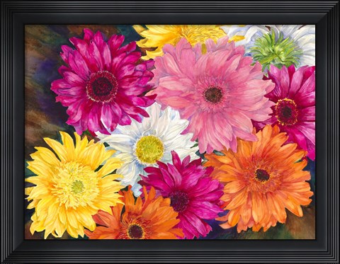 Framed Gerberas Print