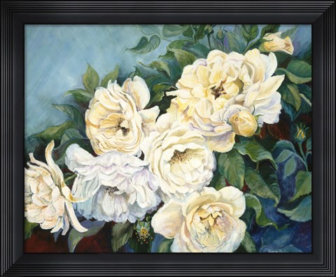 Framed Golden Roses Print