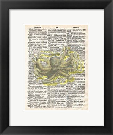Framed Dreadful Octopus IV Print