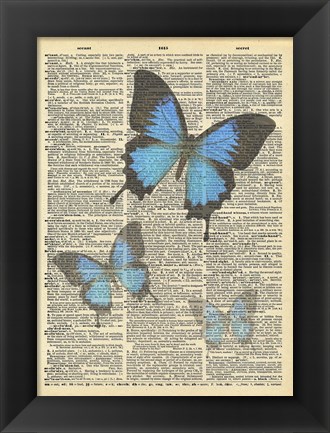 Framed Secret Butterfly I Print
