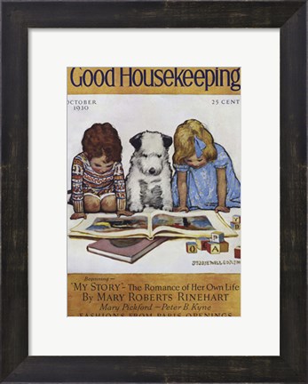 Framed Good Housekeeping October 1930 Print
