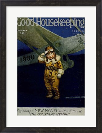Framed Good Housekeeping January 1930 Print