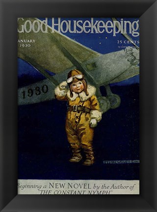 Framed Good Housekeeping January 1930 Print