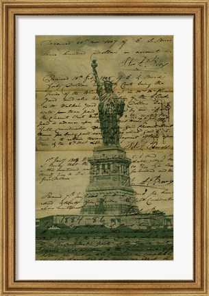 Framed Liberty Letter Print