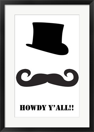 Framed Howdy Y&#39;all Print