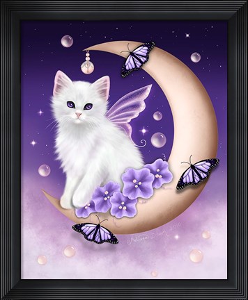 Framed Twilight Moon Pearls Print