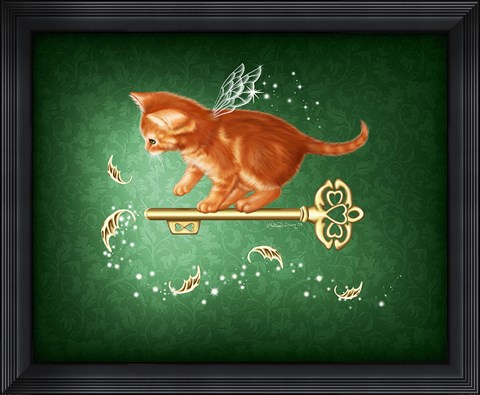 Framed Key of Leaves Print