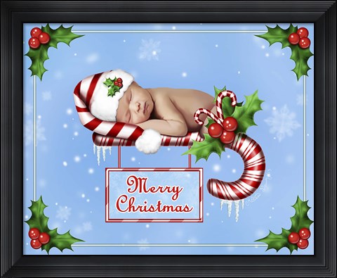 Framed Candy Cane Dreams Print