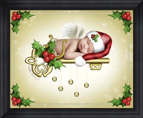 Framed Christmas Angel Print