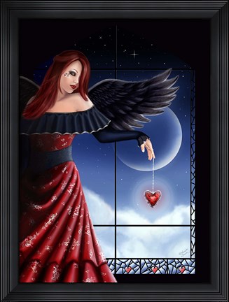Framed Angel Hearts Print