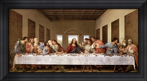 Framed Last Supper Print