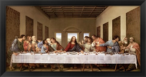 Framed Last Supper Print