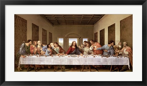 Framed Last Supper Print