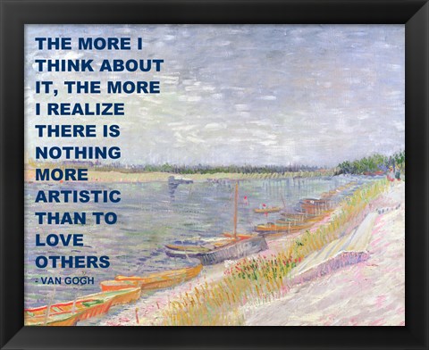 Framed Love Others -Van Gogh Quote Print