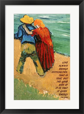 Framed Love -Van Gogh Quote Print