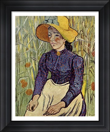 Framed Portrait of Einer Jungen Bauerin Print