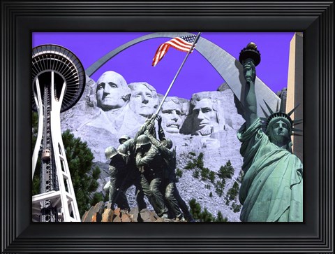 Framed Landmarks and Monuments Print