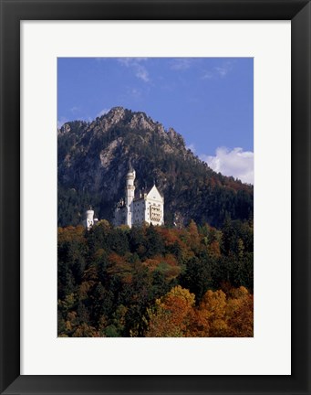 Framed Bavarian Alps and Neuschwanstein Castle Print