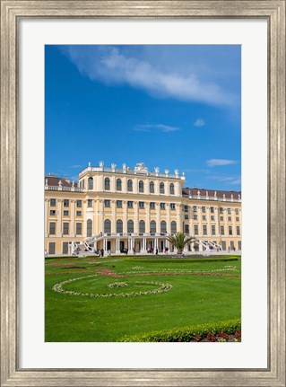 Framed Schonbrunn Palace, Garden Print