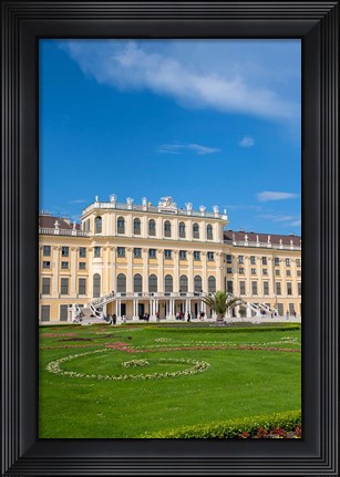 Framed Schonbrunn Palace, Garden Print