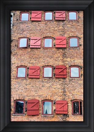 Framed Copenhagen Exterior of Hotel 71 Nyhavn Print