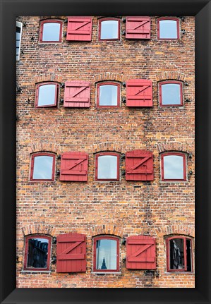 Framed Copenhagen Exterior of Hotel 71 Nyhavn Print