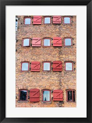 Framed Copenhagen Exterior of Hotel 71 Nyhavn Print