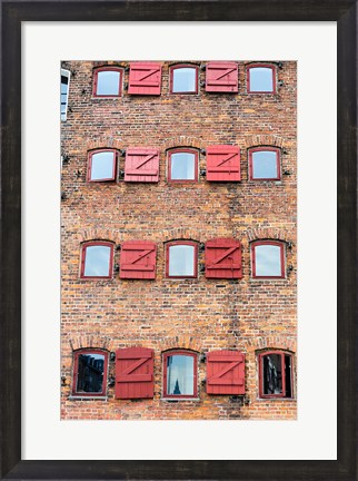 Framed Copenhagen Exterior of Hotel 71 Nyhavn Print