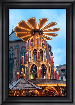 Framed Pyramid Gluhwein Booth Print