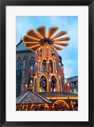 Framed Pyramid Gluhwein Booth Print