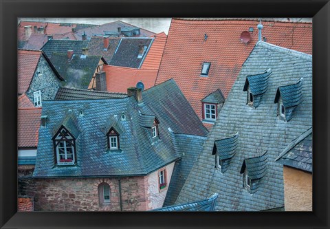 Framed Rooftops in Miltenberg, Germany Print