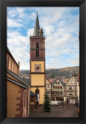 Framed Gothic Church Tower Print