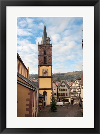 Framed Gothic Church Tower Print