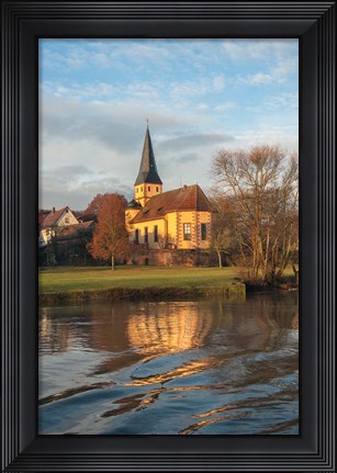 Framed Church in Morning Light Print