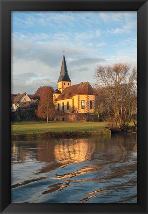 Framed Church in Morning Light Print