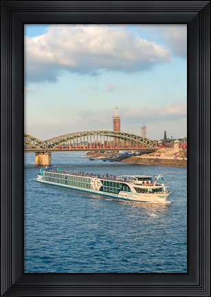 Framed Scylla Tours Riverboat on The Rhine River Print
