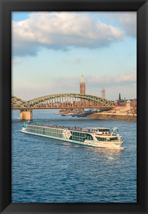 Framed Scylla Tours Riverboat on The Rhine River Print