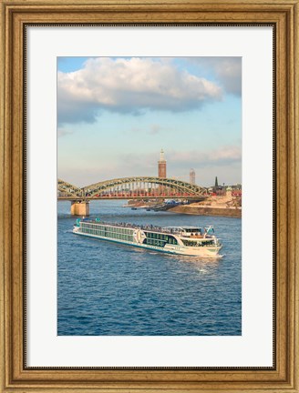 Framed Scylla Tours Riverboat on The Rhine River Print