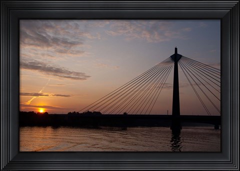 Framed Danube River Boat Trip Print