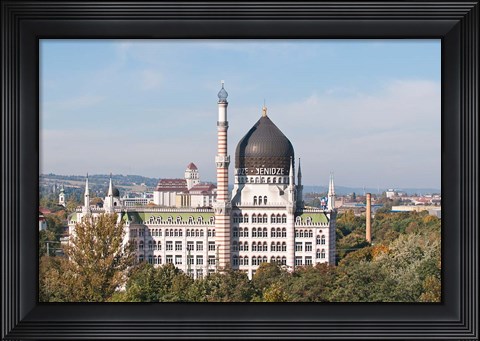 Framed Yenidze Cigarette Factory Print