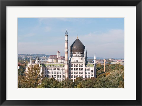 Framed Yenidze Cigarette Factory Print