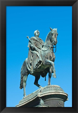 Framed King John Statue, Dresden, Germany Print